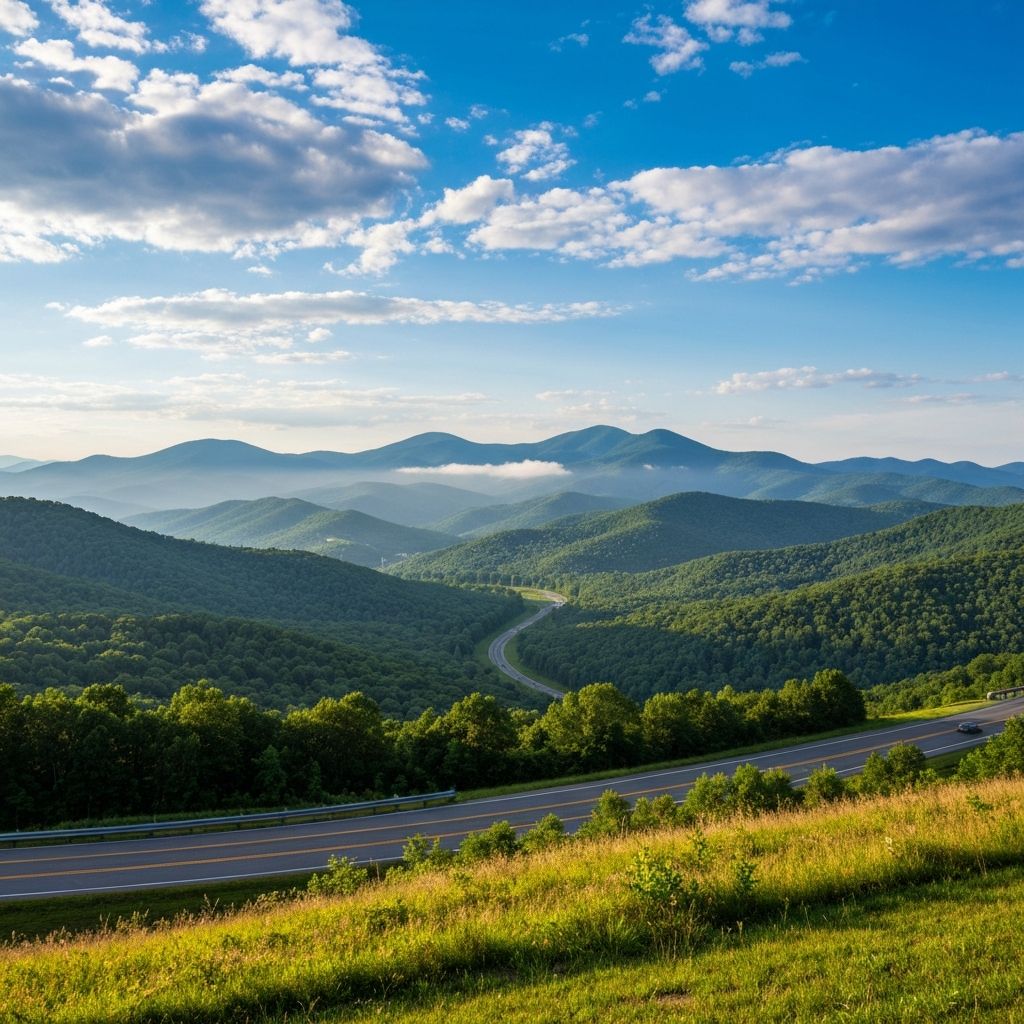 Blue Ridge Parkway in Floyd, Montgomery & Giles Counties